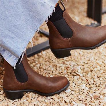 BLUNDSTONE WOMENS CHELSEA ANKLE BOOT - ANTIQUE BROWN